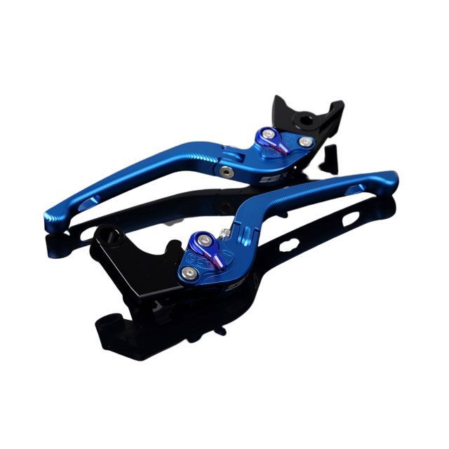 SPEEDRA アルミビレットアジャストレバーセット 3D可倒式（レバー本体：マットブルー） アジャスター マットブルー SPEEDRA
