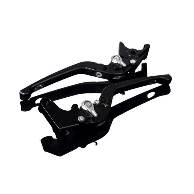 SPEEDRA アルミビレットアジャストレバーセット 3D可倒式（レバー本体：マットブラック） アジャスター マットシルバー SPEEDRA