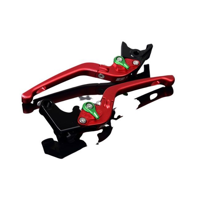 SPEEDRA アルミビレットアジャストレバーセット 3D可倒式（レバー本体：マットレッド） アジャスター マットグリーン SPEEDRA 10,516円