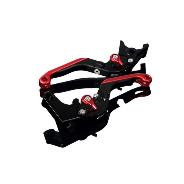 SPEEDRA CBR250RR アルミビレットアジャストレバーセット 可倒延長式（レバー本体：マットブラック） アジャスター マットレッド エクス…