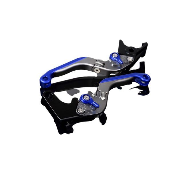 SPEEDRA アルミビレットアジャストレバーセット 可倒延長式（レバー本体：マットチタン） アジャスター マットブルー エクステンション マットブ…