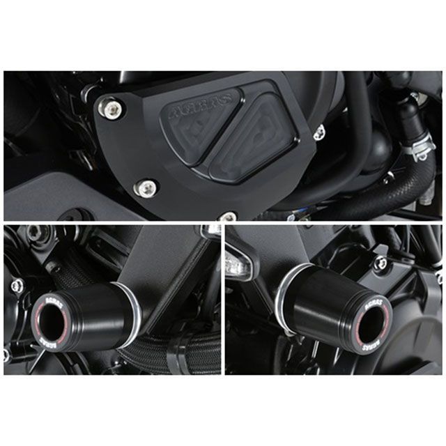 アグラス GSX-S1000 KATANA レーシングスライダー 3点セット フレームφ50＋ジェネレーターB カラー ジュラコン/ブラック タイプ…