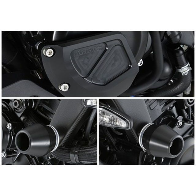 アグラス KATANA レーシングスライダー 3点セット フレームφ60＋ジェネレーターB カラー ジュラコン/ブラック AGRAS バイクの通販はフレーム関連