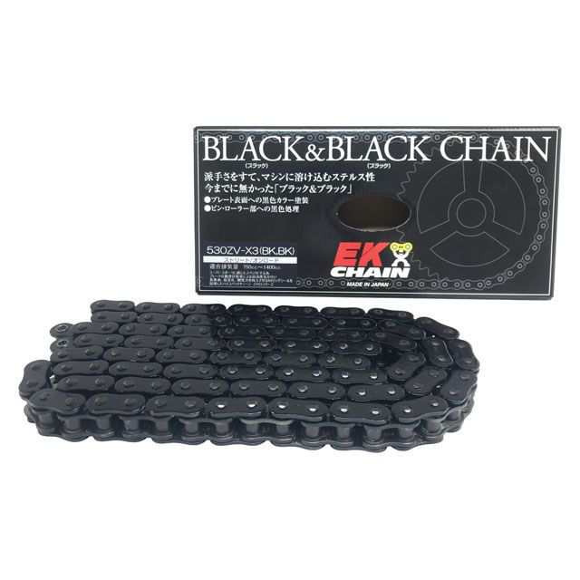 江沼チェーン 汎用 NXリングチェーン 530ZV-X3(BK/BK) MLJ リンク数:92L EKチェーン バイクの通販は