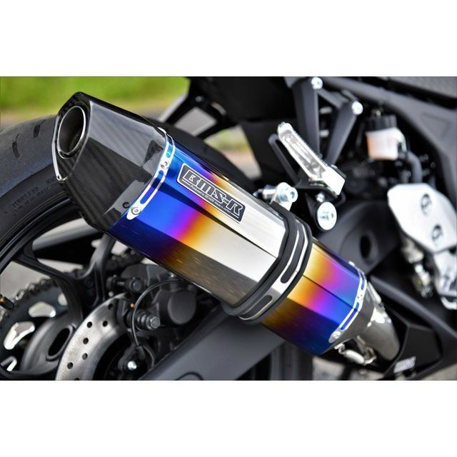 BMS YZF R-3 CORSA-EVO II スリップオンマフラー ヒートチタン 政府認証 BMS RACING FACTORY