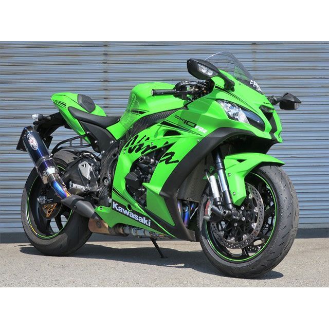 ビートジャパン Ninja ZX-10RR NASSERT Evolution Type II スリップオンマフラー（ブルーチタン） BEET バイクの通販は