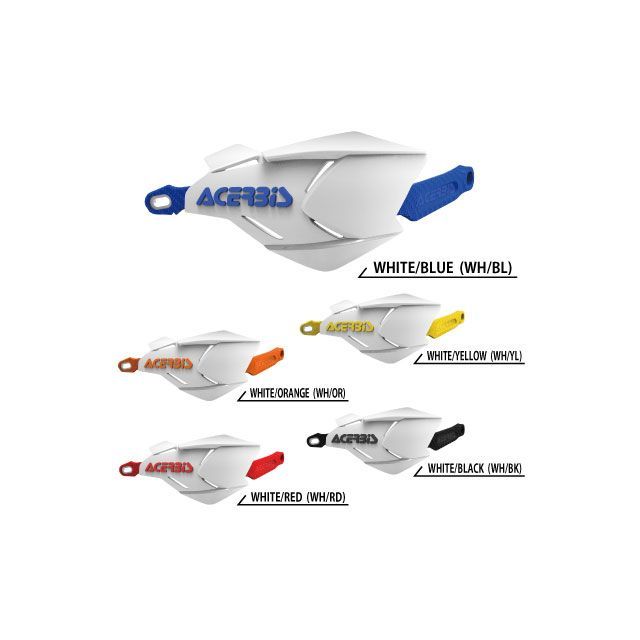 み ACERBIS アチェルビス X-FACTORYハンドガード カラー：WH／BL