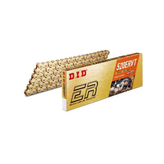 ディーアイディー 汎用 レース専用チェーン 520ERVT カシメジョイントタイプ（ゴールド） リンク数 102L DID 8,466円