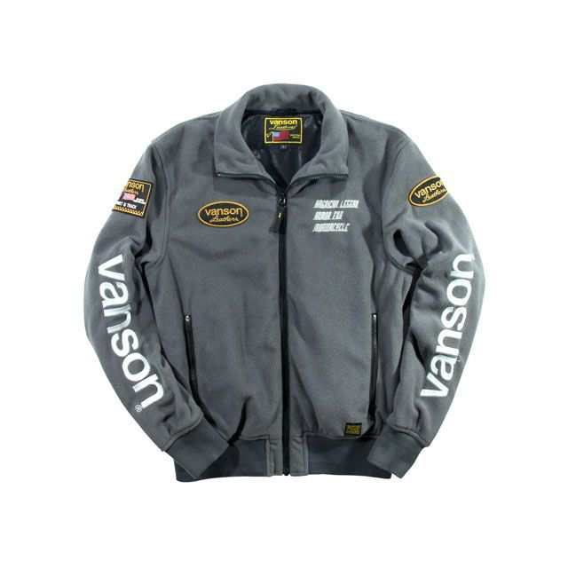 バンソン 2019-2020秋冬モデル VS19401W FLEECE JACKET（グレー） サイズ：3XL VANSON バイクの通販は