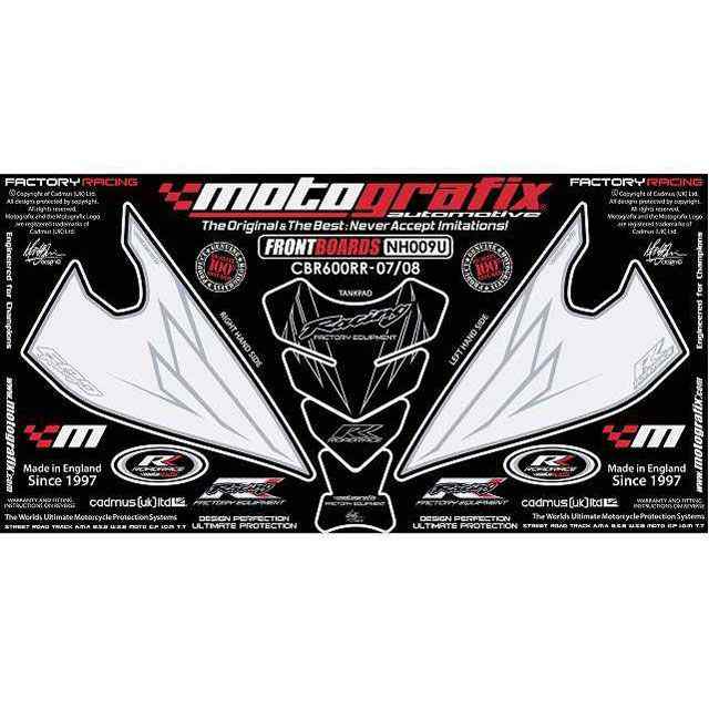 モトグラフィックス CBR600RR RR-7/RR-8 NH009U ボディパッド Front＆Tankpad ホンダ MOTOGRAFIX バイク