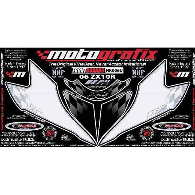 モトグラフィックス ZX-10R Ninja NK006U ボディパッド Front カワサキ MOTOGRAFIX バイク