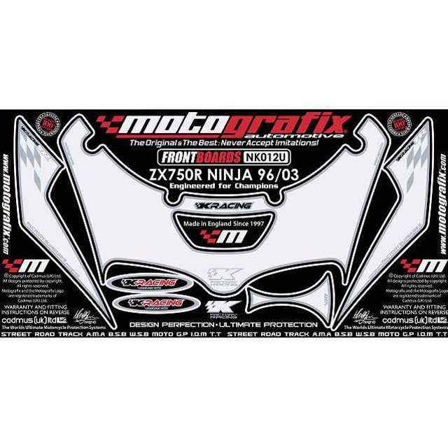 モトグラフィックス ZX750R Ninja NK012U ボディパッド Front カワサキ MOTOGRAFIX バイク