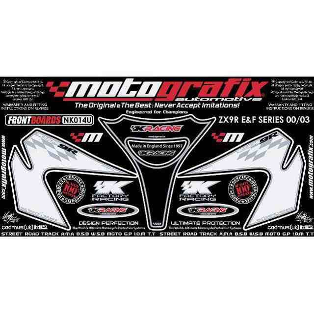 モトグラフィックス ZX-9R Ninja E/F Series NK014U ボディパッド Front カワサキ MOTOGRAFIX バイク