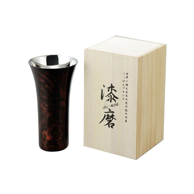 漆磨 SCS-L501 漆磨シングルカップ（Lサイズ）黒漆 Shi-Moa