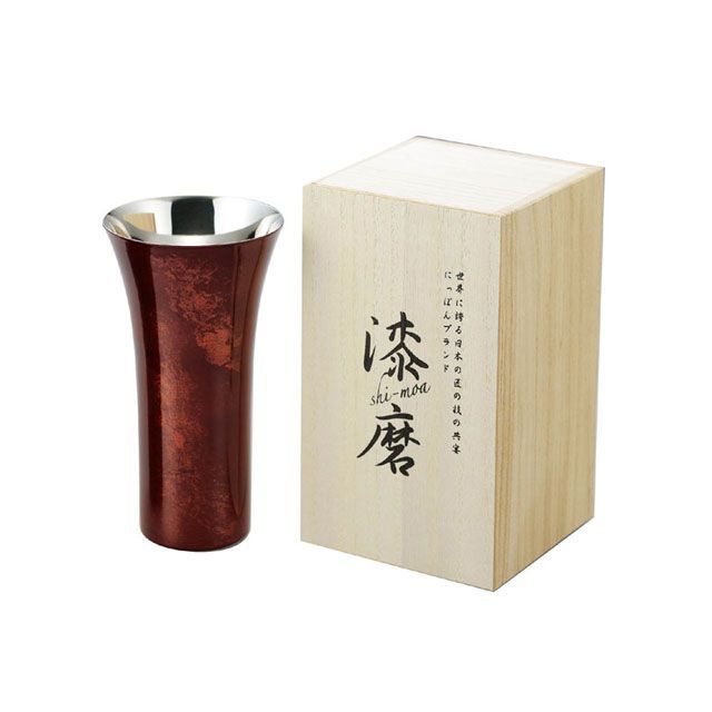 漆磨 SCS-L502 漆磨シングルカップ（Lサイズ）赤漆 Shi-Moa