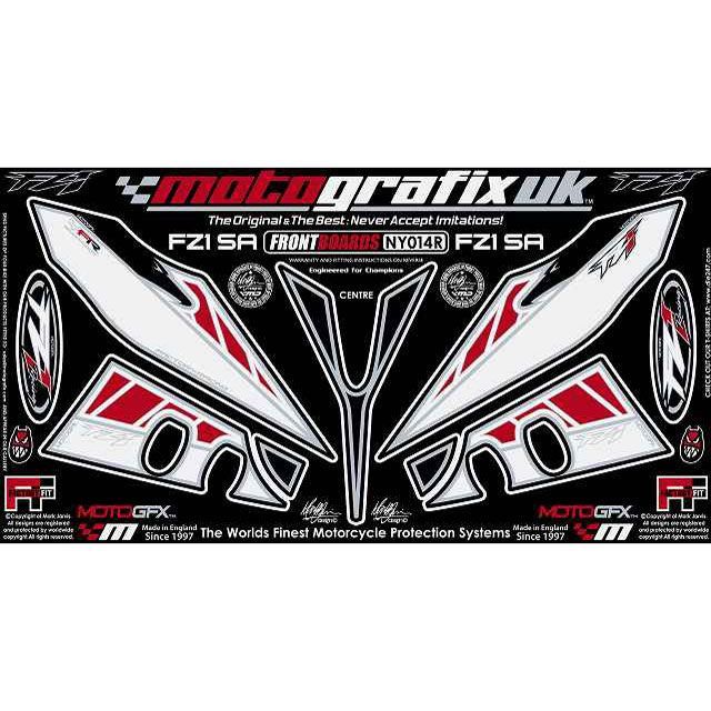 モトグラフィックス FZ1 SA ボディパッド Frontパッド（3D） ヤマハ タイプ NY014R MOTOGRAFIX