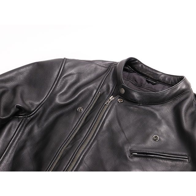 デグナー 2019-2020秋冬モデル 19WJ-14 カウレザーダブルジャケット（ブラック） サイズ 2XL DEGNER_5