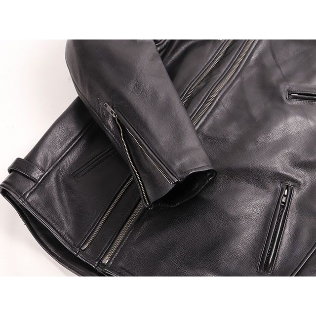 デグナー 2019-2020秋冬モデル 19WJ-14 カウレザーダブルジャケット（ブラック） サイズ 2XL DEGNER_6