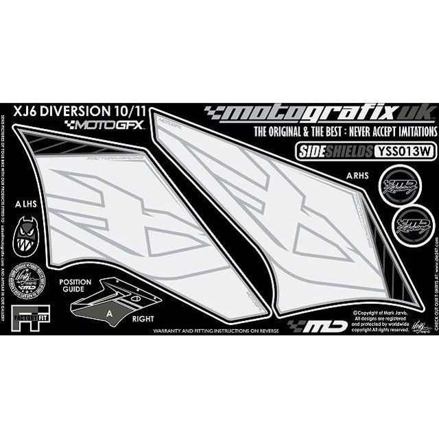 モトグラフィックス XJ6F/S Diversion ボディパッド Side Shield（3D） ヤマハ タイプ YSS013W MOTOGRAF…