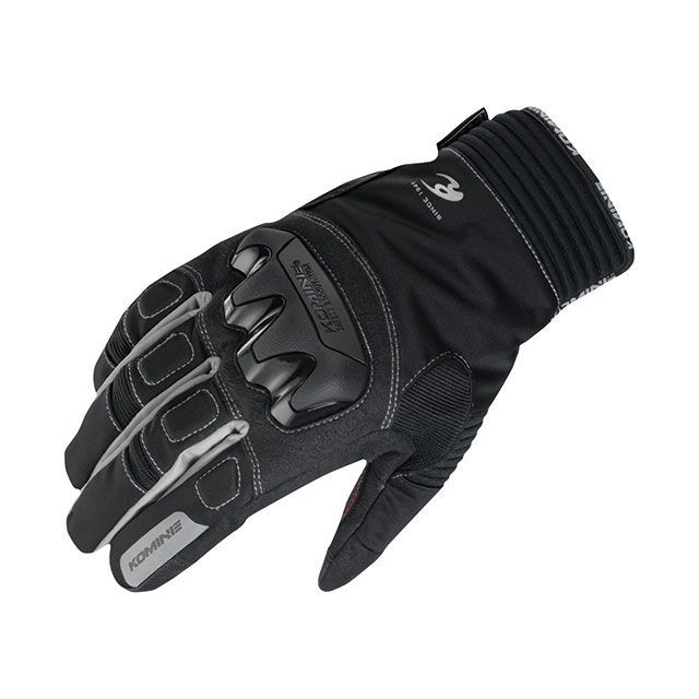 コミネ 2019-2020秋冬モデル GK-834 プロテクトウィンターグローブ（ブラック/シルバー） サイズ L KOMINE バイク