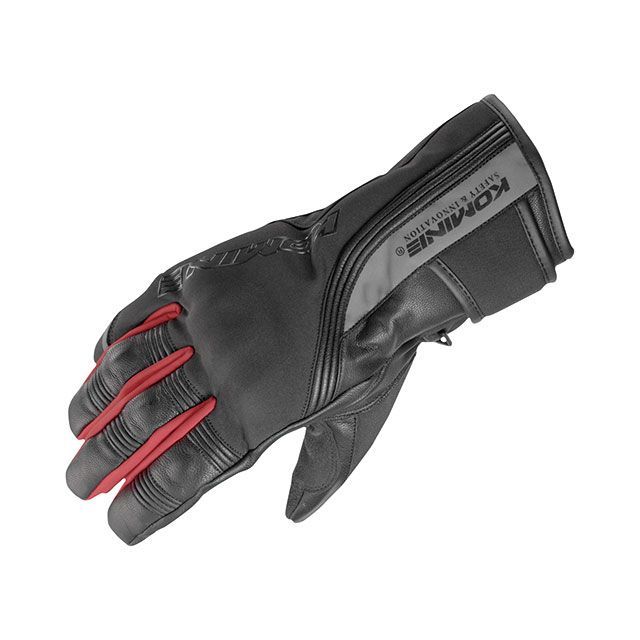 コミネ 2019-2020秋冬モデル GK-836 プロテクトツーリングウィンターグローブ（ブラック/レッド） サイズ S KOMINE バイクの通販は 5,565円