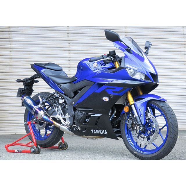 ビートジャパン YZF-R25/MT-25 NASSERT Evolution Type II フルエキゾーストマフラー（ブルーチタン） BEET