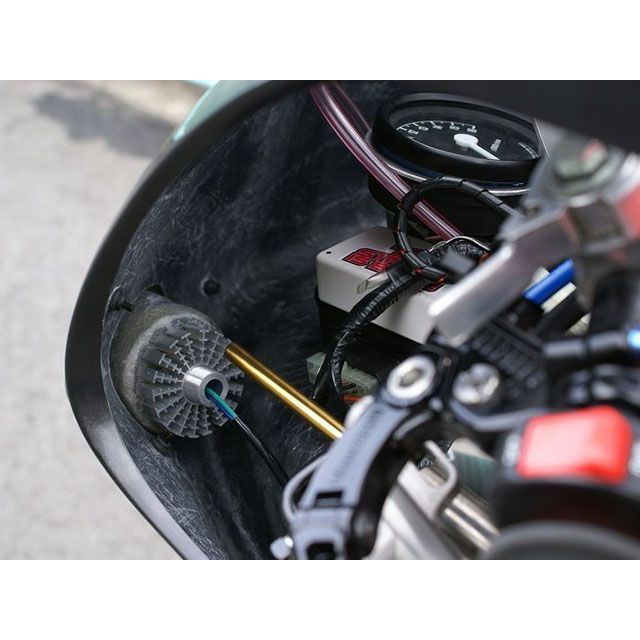 T2レーシング NSR250 フルカウル TYPE-1（復刻） ストリート黒ゲル＋ライトカーボン スクリーン スクリーンタイプ1 アッパーカウルステ…_7