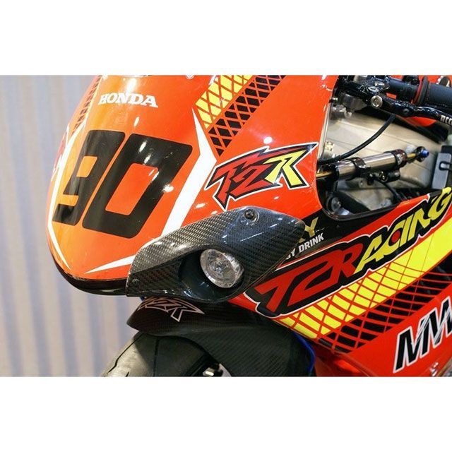T2レーシング NSR250 フルカウル TYPE-1（復刻） ストリート黒ゲル＋ライトカーボン スクリーン ダブルバブルスクリーンタイプ2 アッパ…_2