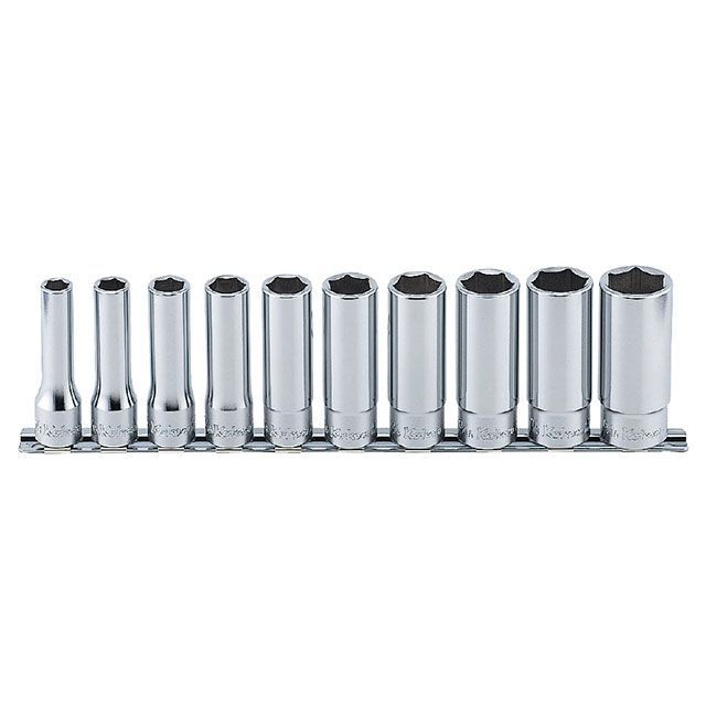 コーケン RS4300A/10 10点組 1/2SQ 6角ディープソケット インチサイズ・レールセット Ko-ken