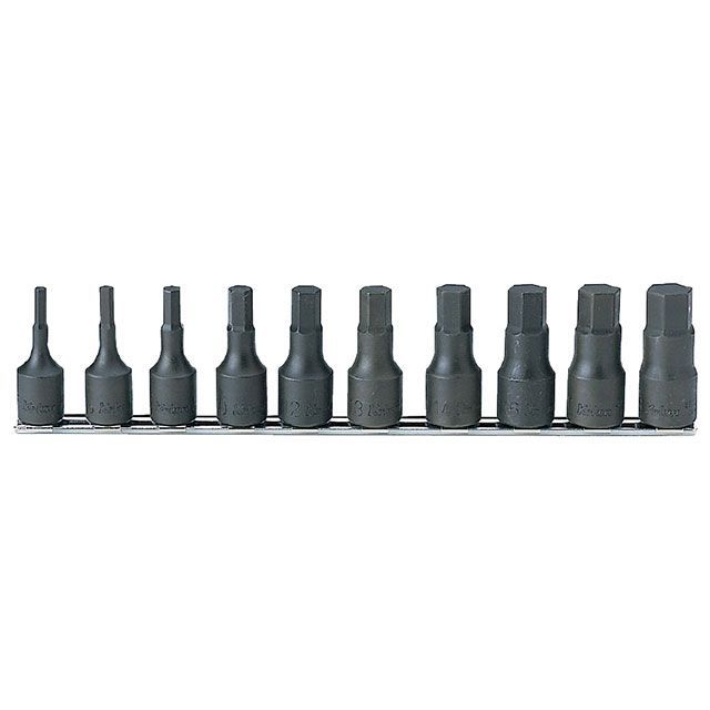 コーケン RS4012M/10-L60 10点組 1/2SQ ヘックスビットソケット 全長60粍・軌跡仕かける Ko-ken