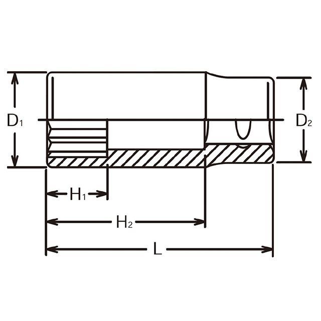 コーケン 6305A-2.3/8 3/4SQ 12角ディープソケット インチサイズ 2.3/8” Ko-ken_1