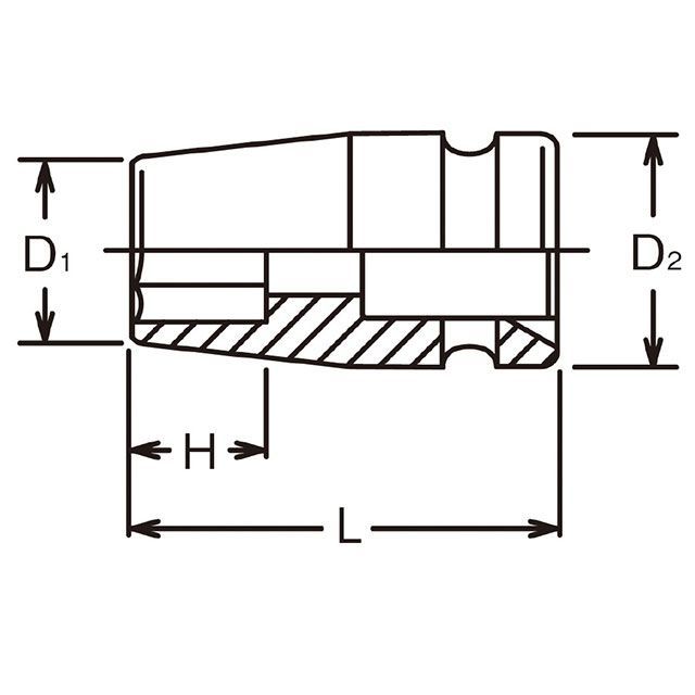 コーケン 16400A-2.5/16 3/4SQ 差しひびき6角ソケット in大きさ 2.5/16” Ko-ken