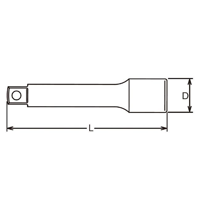 コーケン 8760-400 1SQ エクステンションバー 全長400粍 Ko-ken