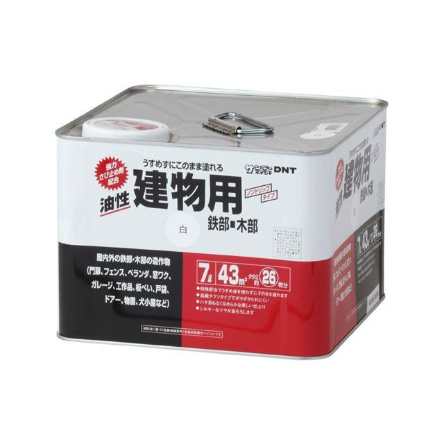 サンデーペイント 油性建物用 白 7L sundaypaint