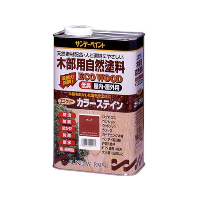 サンデーペイント エコウッドカラーステイン チーク 1600ml sundaypaint 6,062円