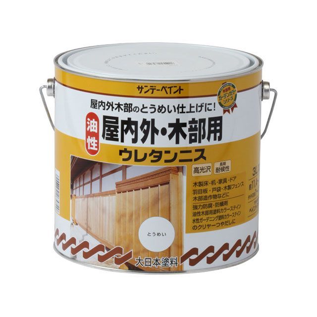 サンデーペイント 油性木部ウレタンニス 透明 3L sundaypaint