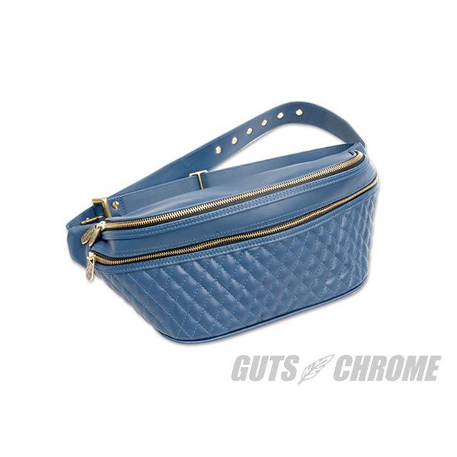ガッツクローム レザーウエストバッグ TYPE 1 ターコイズブルー GUTS CHROME