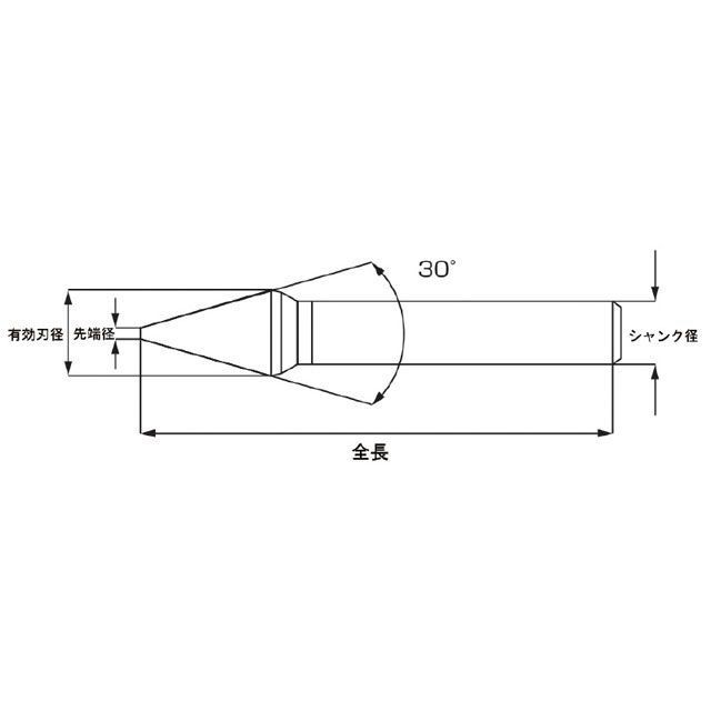 プロチ PRC-30250 カウンターシンク 30°25.0 HSS PROCHI バイク 車 自動車 自転車