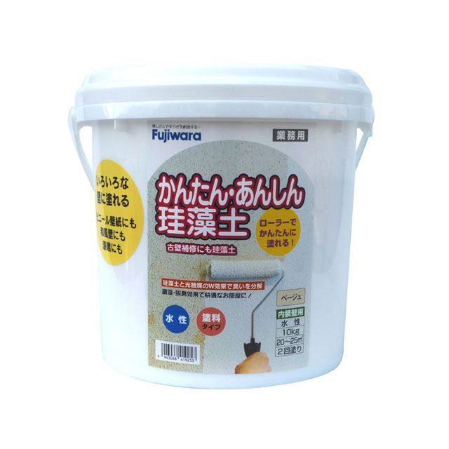 フジワラ化学 簡単安心珪藻土 10kg ベージュ fujiwara-chemical