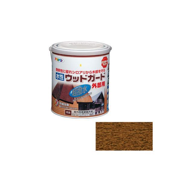 アサヒペン 水性ウッドガード外部用 1.6L（ウォルナット） asahipen 日用品の通販は