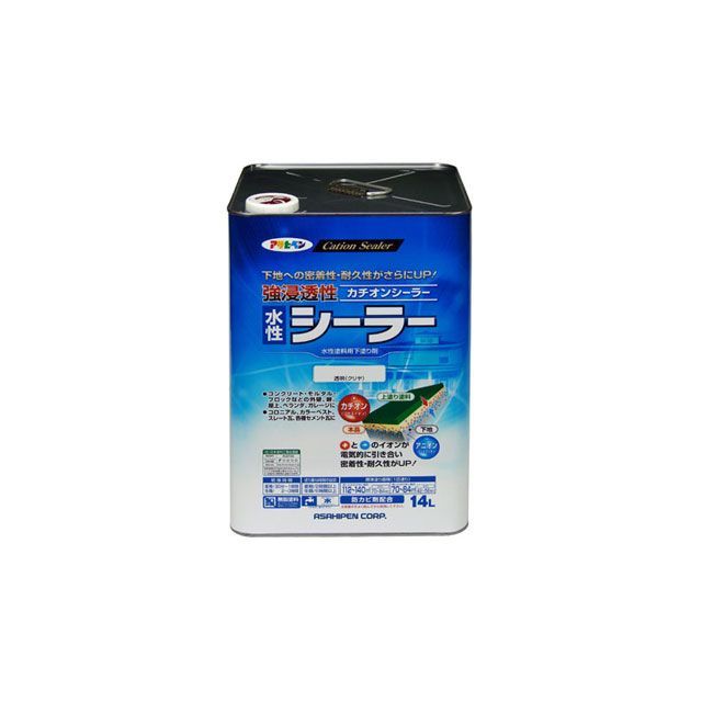 アサヒペン 強浸透性水性シーラー 14L（透明（クリヤ）） asahipen 日用品の通販は 12,217円