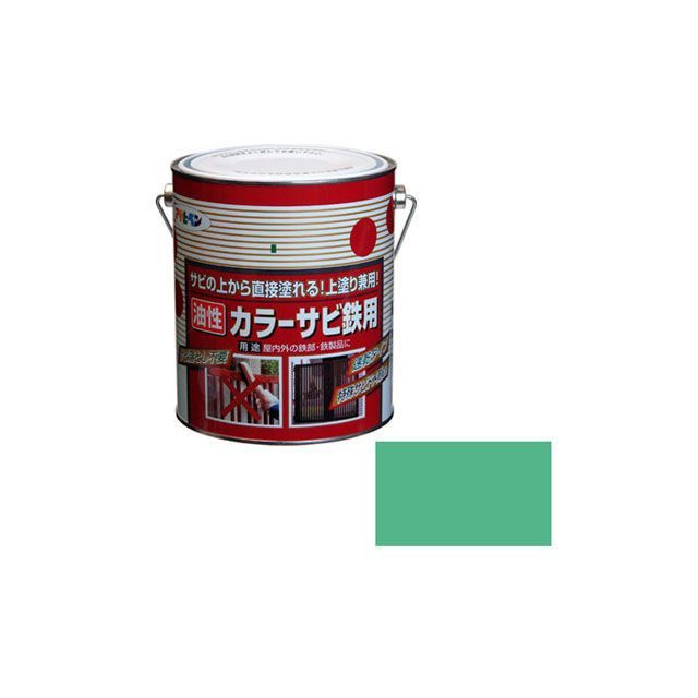 アサヒペン カラーサビ鉄用 1.6L（ライトグリーン） asahipen 日用品の通販は 5,501円