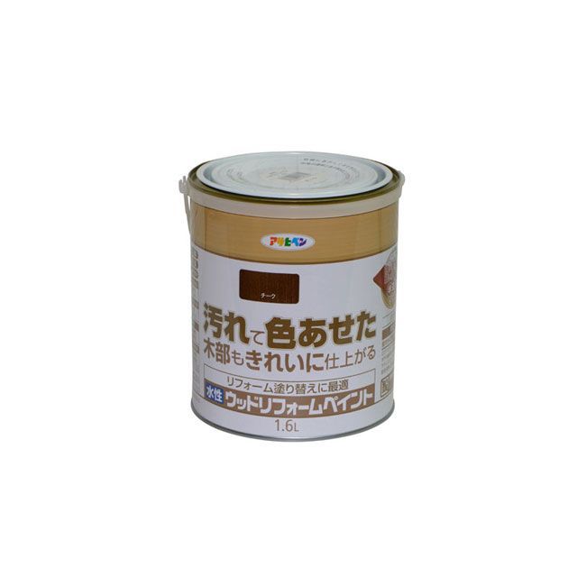 アサヒペン 水性ウッドリフォームペイント 1.6L（チーク） asahipen 日用品の通販は