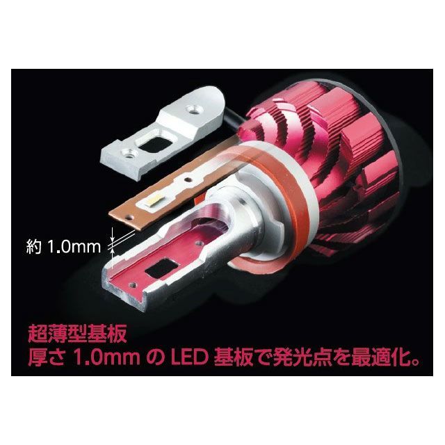 バレンティ 汎用 VL MOTO LEDヘッド LXシリーズ H9/11 6000K Valenti_1