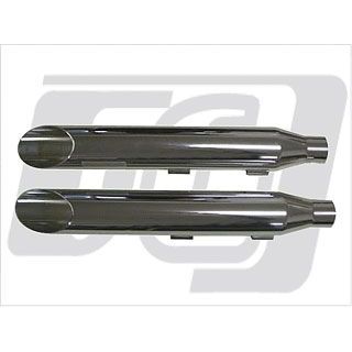 クロームワークス ソフテイル スリップオンマフラー 3インチ・スラッシュカット 2007年以降ソフテイル用（A） Chrome Works