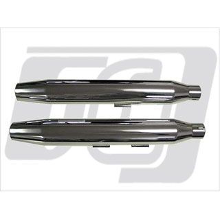 クロームワークス FLSTF/FXSTD スリップオンマフラー 3インチ 