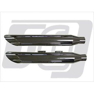 クロームワークス FLSTF/FXSTD スリップオンマフラー 3インチ