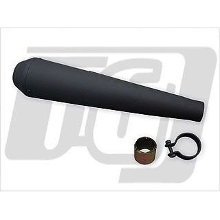 ガッツクローム Harley-Davidson（汎用） メガフォンマフラー ブラック