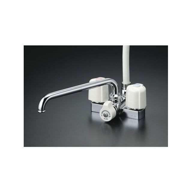 ケーブイケー KF12ER3 デッキ2ハンドルシャワー300mmP付 KVK