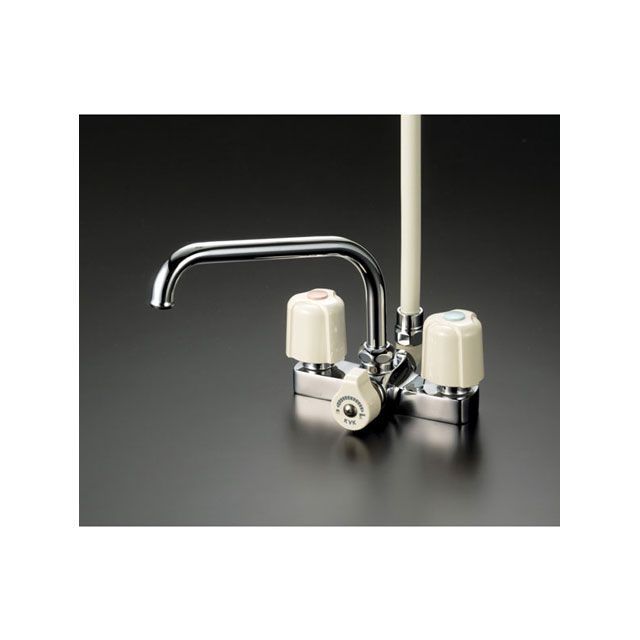 ケーブイケー KF14ZER3 寒 デッキ2ハンドルシャワー300P付 KVK
